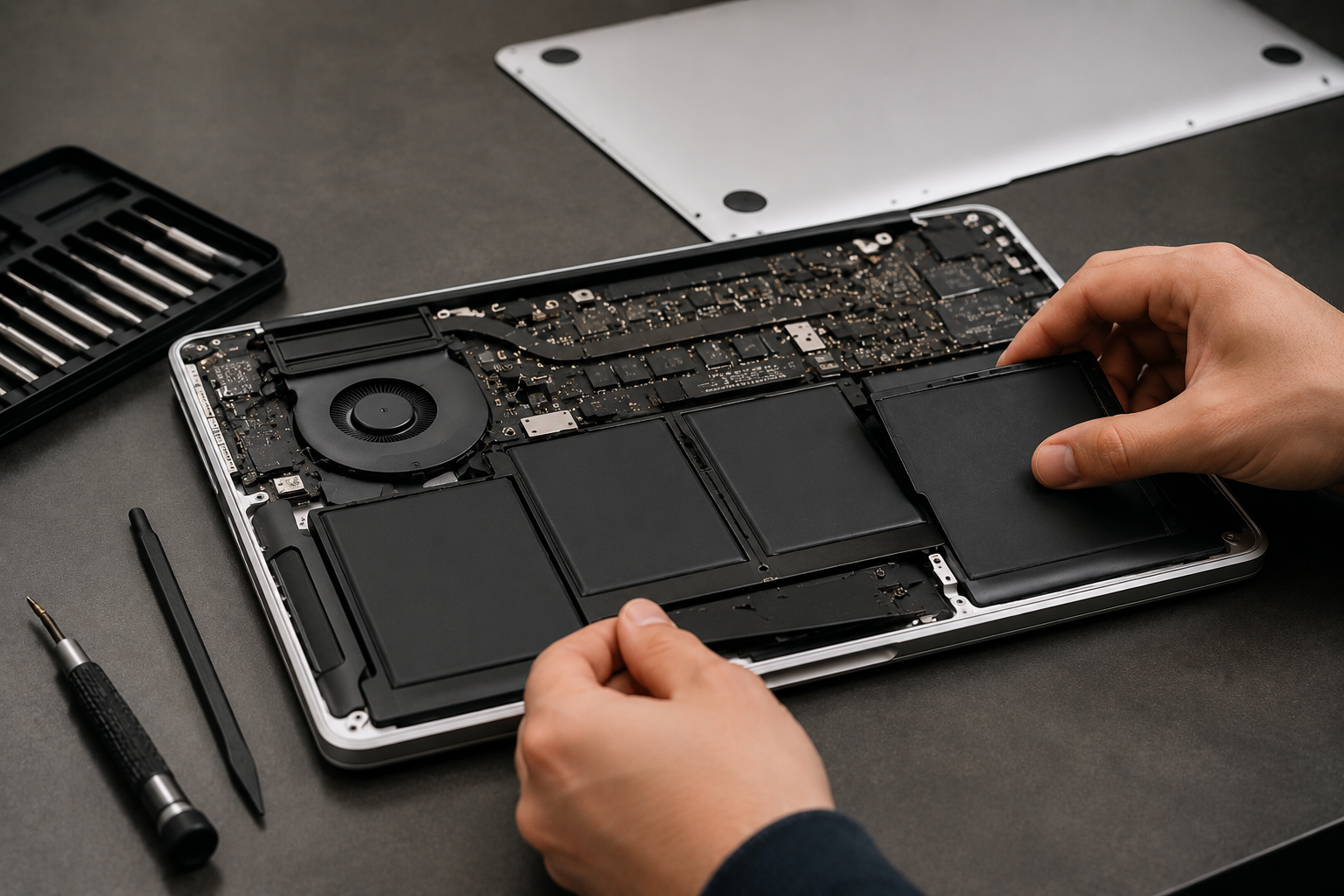 MacBook batteriskift